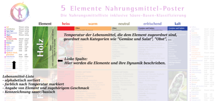 TCM-Lebensmittelposter